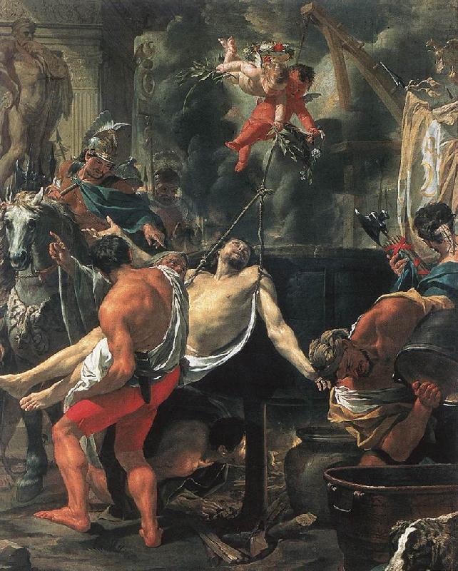 Martyrdom of St John the Evangelist at Porta Latina g, LE BRUN, Charles
